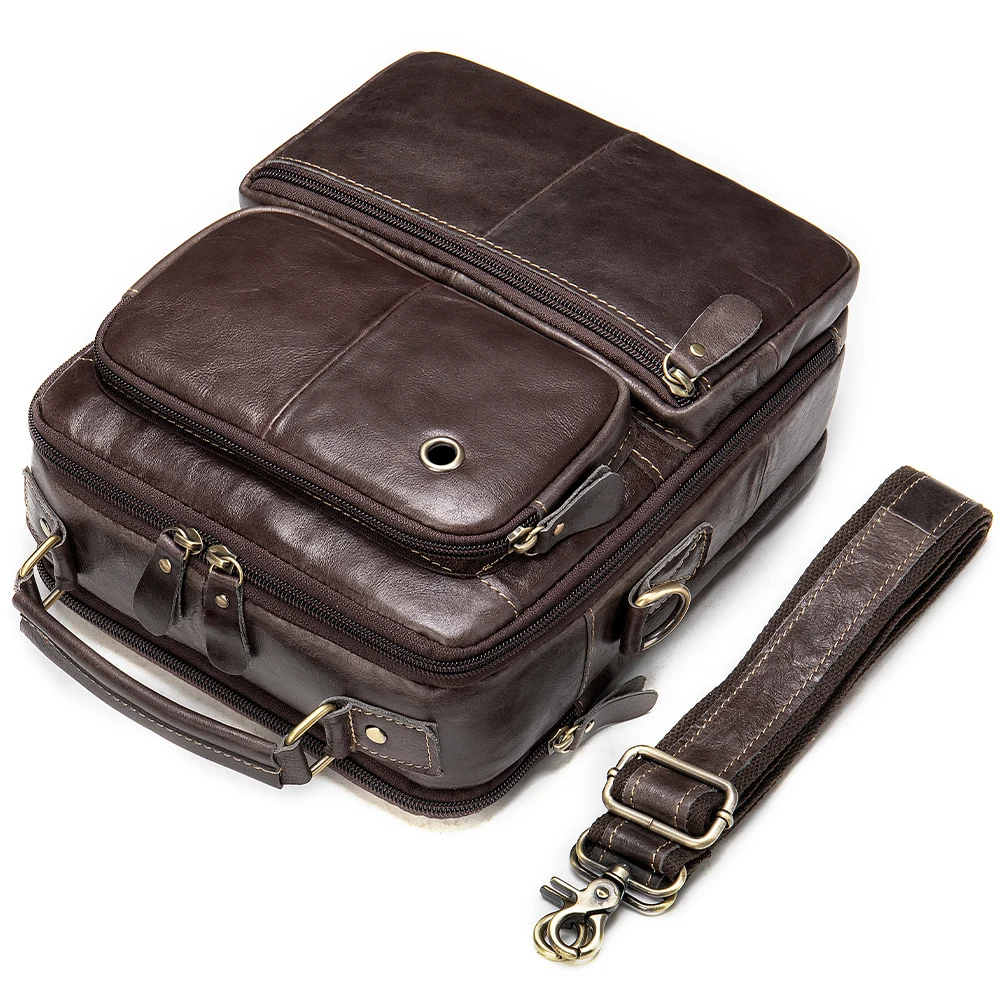 Сумка-мессенджер MVA мужская из натуральной кожи саквояж кросс-боди винтажная