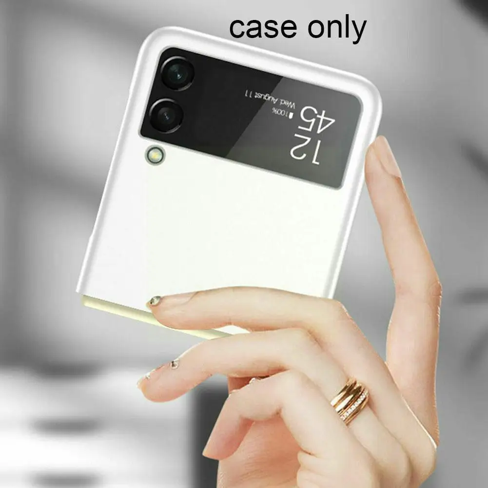 

Folding Phone For Z Flip 3 Matte Plastic Cover Ultra Slim Hard For A8 Plus