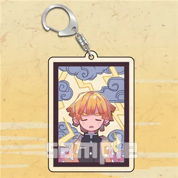 

Japan Anime Demon Slayer Acrylic Pendant Keychains Kamado Tanjirou Kamado Nezuko Agatsu Kochou Shinobu ma Zenitsu Tomioka Giyuu
