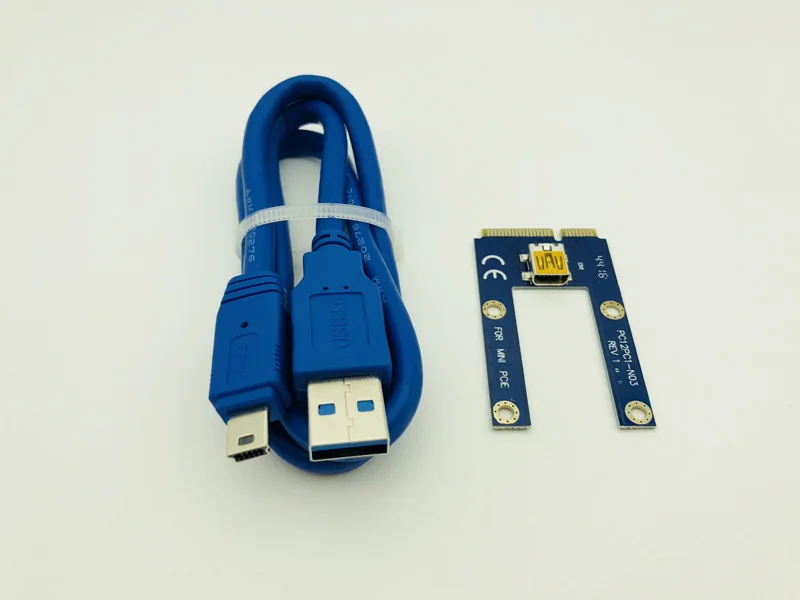 Мини PCIe PCI E Экспресс Райзер карта к PCIE удлинитель 16X SATA 6Pin IDE Molex кабель питания для