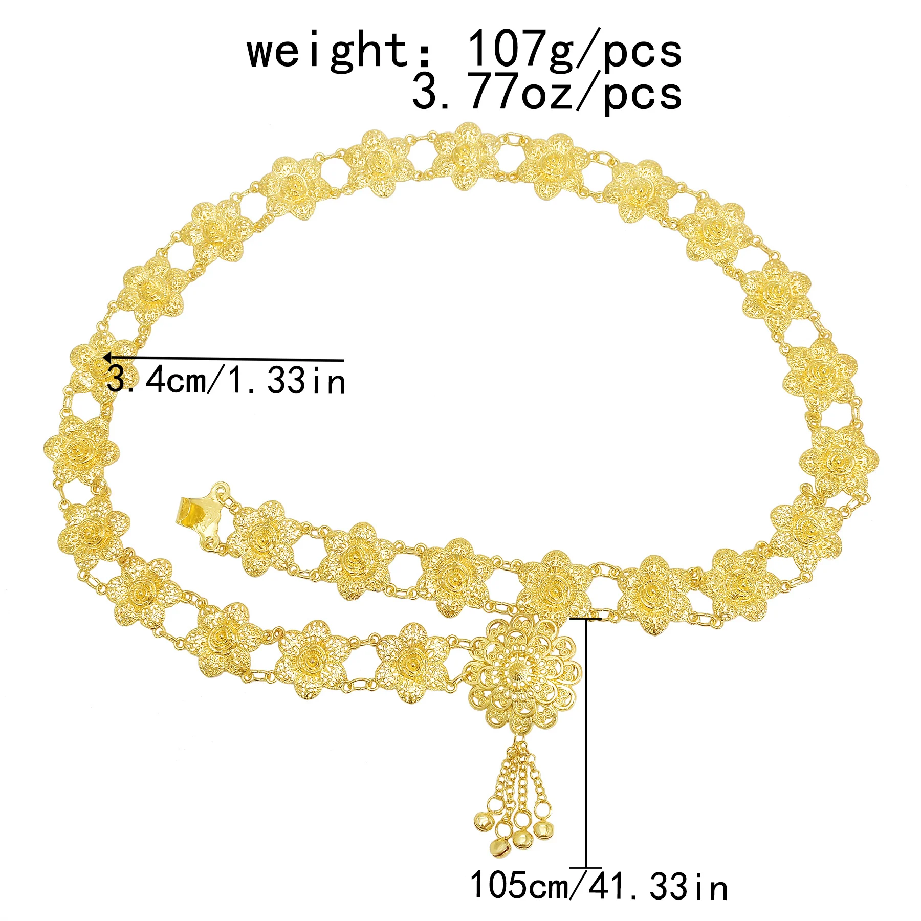 Турецкая Золотая металлическая цепочка для живота женщин ажурная в стиле бохо