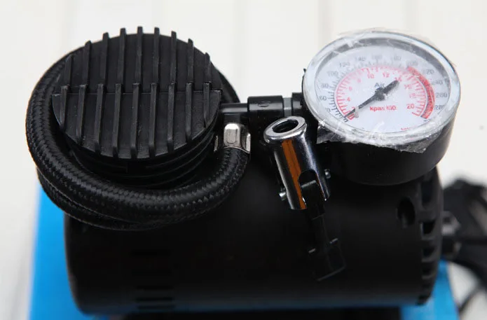 Воздушный компрессор Портативный насос 12V 90W 300 PSI манометр автомобильный шинный с
