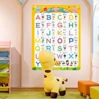shijuehezi cartoon english alphabet wall stickers diy animal wall decals for house kids room baby bedroom decoration