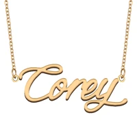 necklace with name corey for his her family member best friend birthday gifts on christmas mother day valentines day