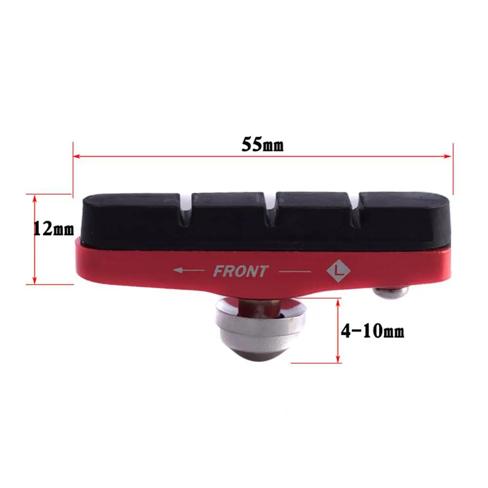 Universal Road Racing Bicycle Brakes C Break Replaceable Drawer Type V Brake Block Aluminum Alloy Silent | Спорт и развлечения