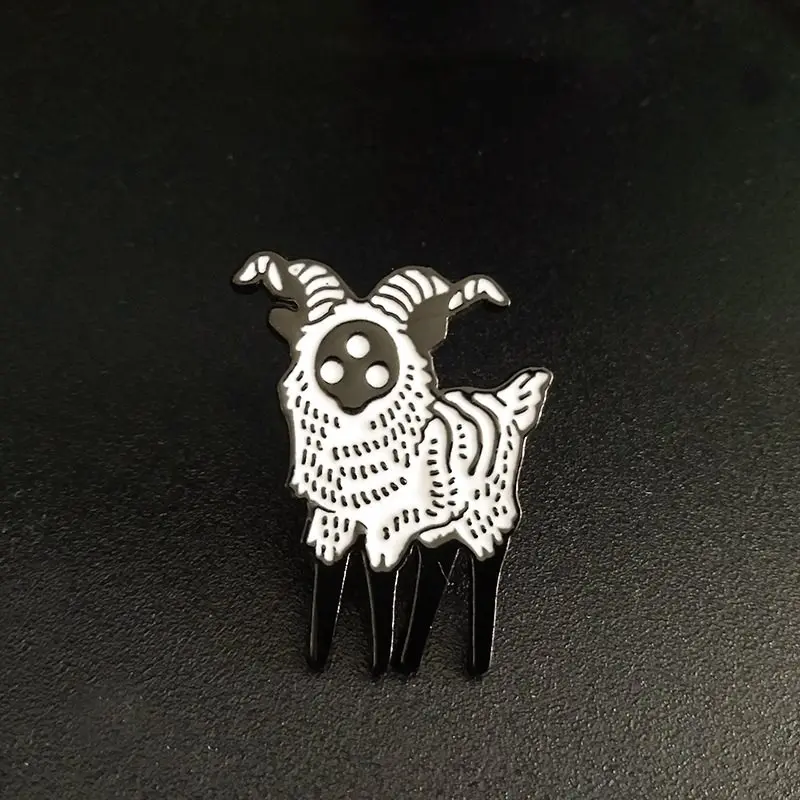 1 шт. эмалированная застежка для воротника сумки с абстрактным тремя глазами