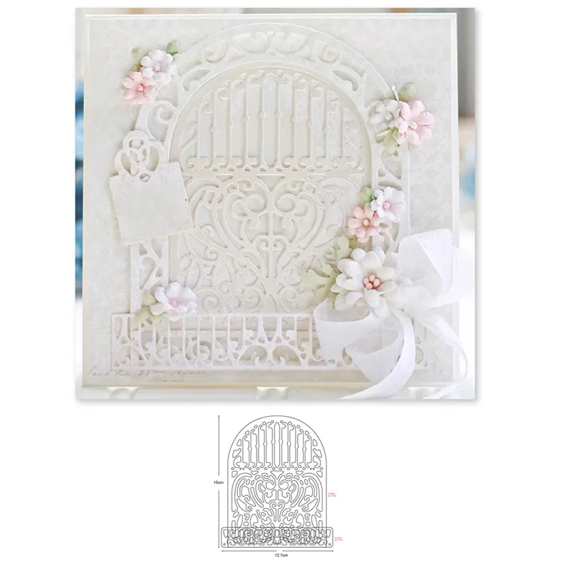 Металлические штампы для вырезания пресс-форма Свадебное кружево рамка