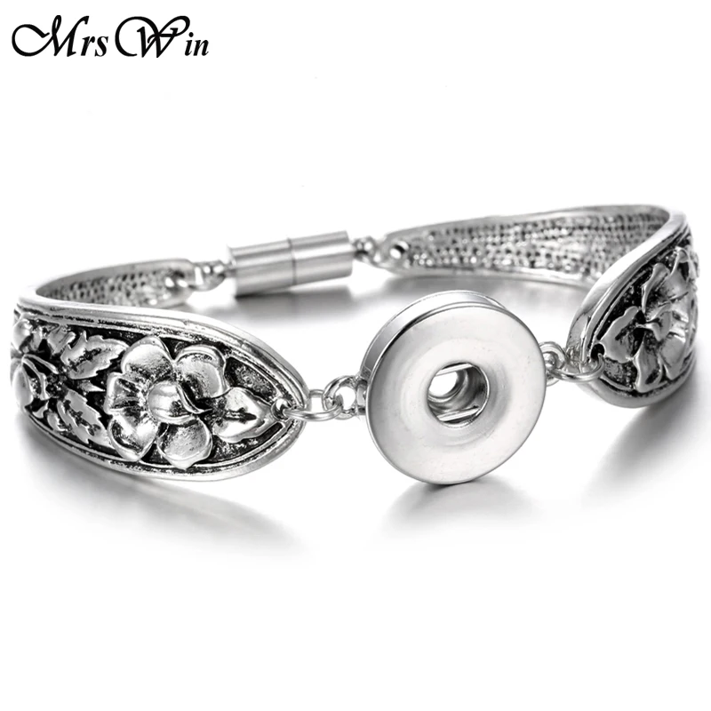 Ювелирный браслет с кнопками богемский винтажный магнит металлический женские