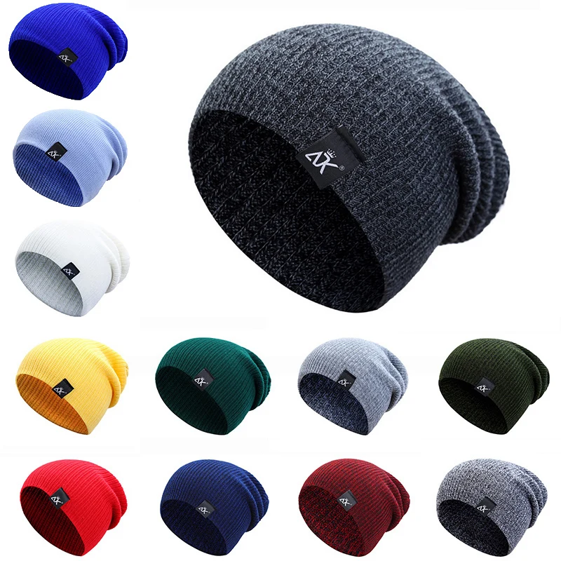 Зимняя мужская шапка полосатая вязаная шапки лыжная s хип хоп шерстяная Осенняя