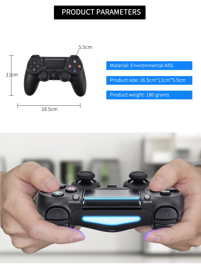 PS4 Slim Pro Bluetooth геймпад беспроводной контроллер для игровая приставка Сони 4 консоль для Dualshock 4 игровые аксессуары