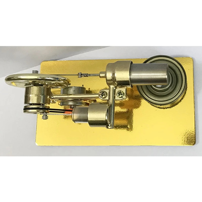 

Mini Hot Air Stirling Engine Motor Model Stream Power Physics Experiment Model Educational Science Toy Gift for Children