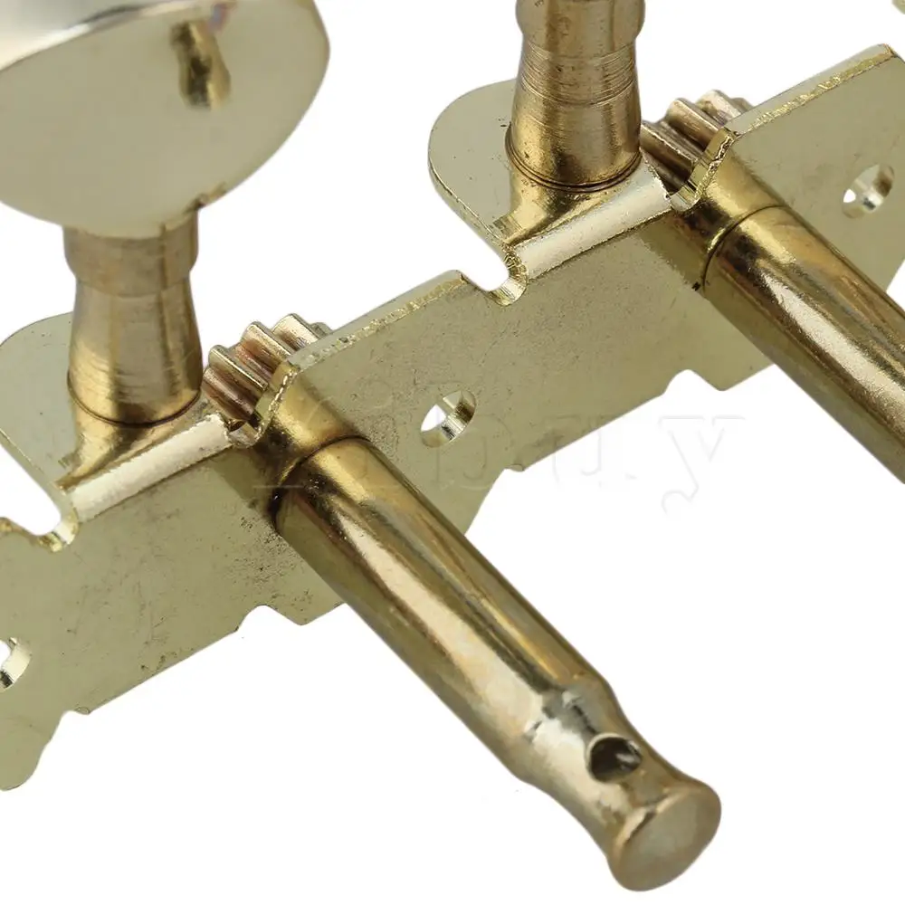 Yibuy золотые 4 + металлические кнопки головки машины колышки настройки с набором