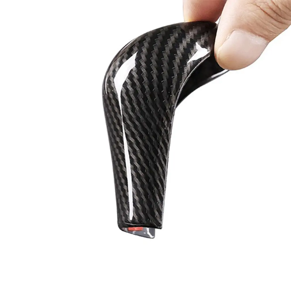 

Car Styling Accessories Carbon Fiber Gear Shift Knob Cover Level Head Sticker for C-Class W204 2008-2014