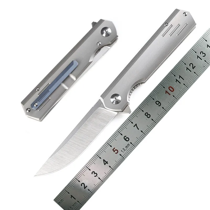 Оригинальный дизайн M390 самурайский складной нож Керамический шарикоподшипник TC4