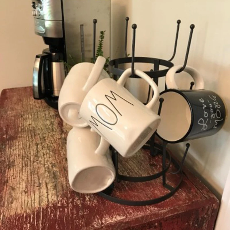 Винтажная деревенская черная железная кружка/чашка/Органайзер для стеклянной