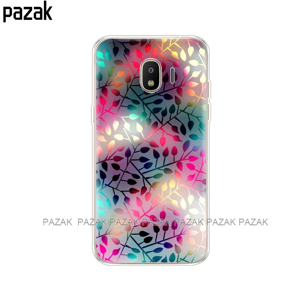 Силиконовый чехол для Samsung Galaxy J4 2018 мягкий из ТПУ задняя крышка EU J400F J400 телефона с