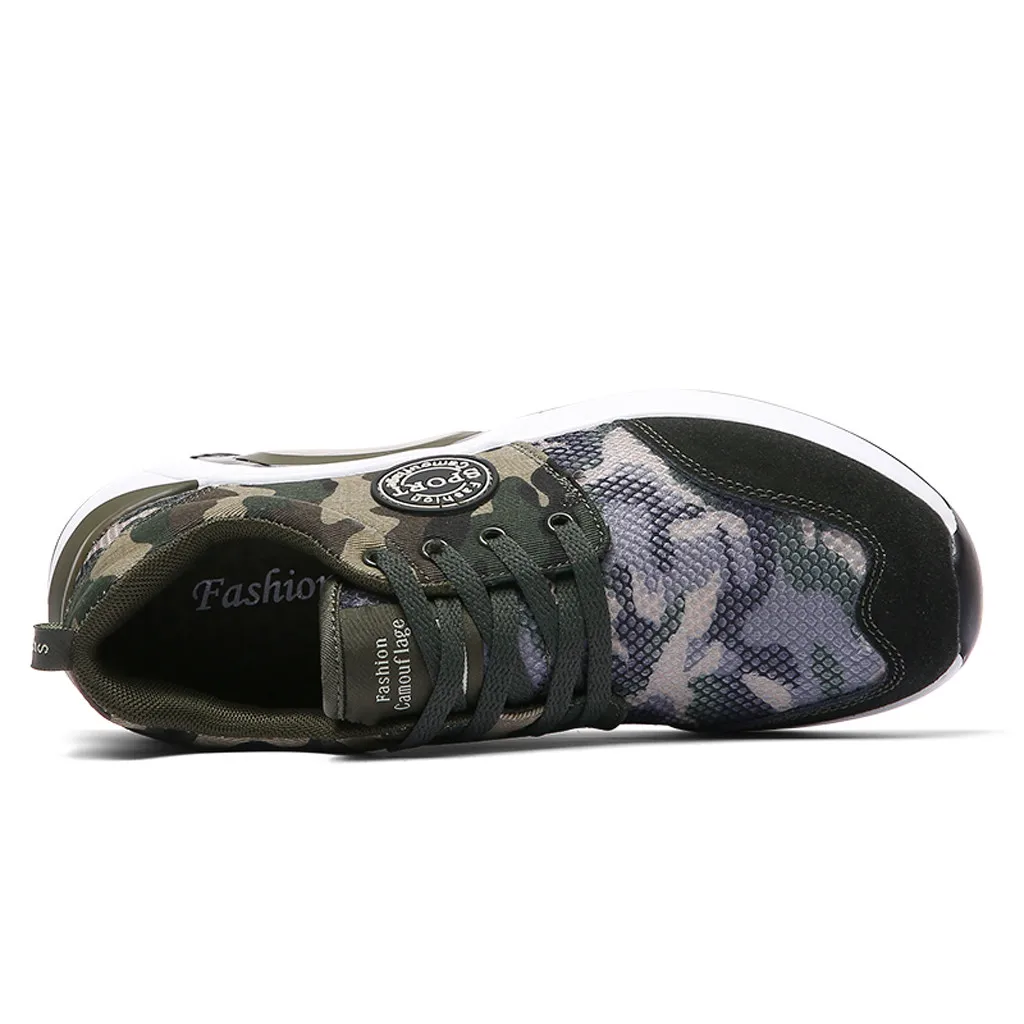 Популярная мужская повседневная обувь сезон весна-осень камуфляжная Zapatos mesh Calzado