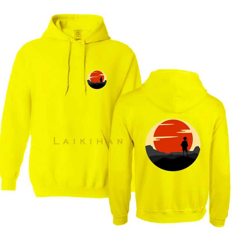 

Harajuku Samurai Sunset Unisex Hoodies Japanese Anime Samurai Printed Men's Hoodie Streetwear Casual Sweatshirts