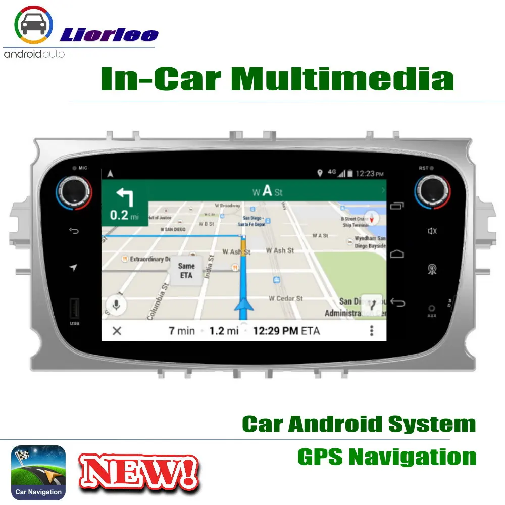 

For Ford Mondeo 2007~2011 GPS Navigation Carplayer Android System RockChip PX5 1080P 7" HD IPS LCD Screen Radio Head Unit