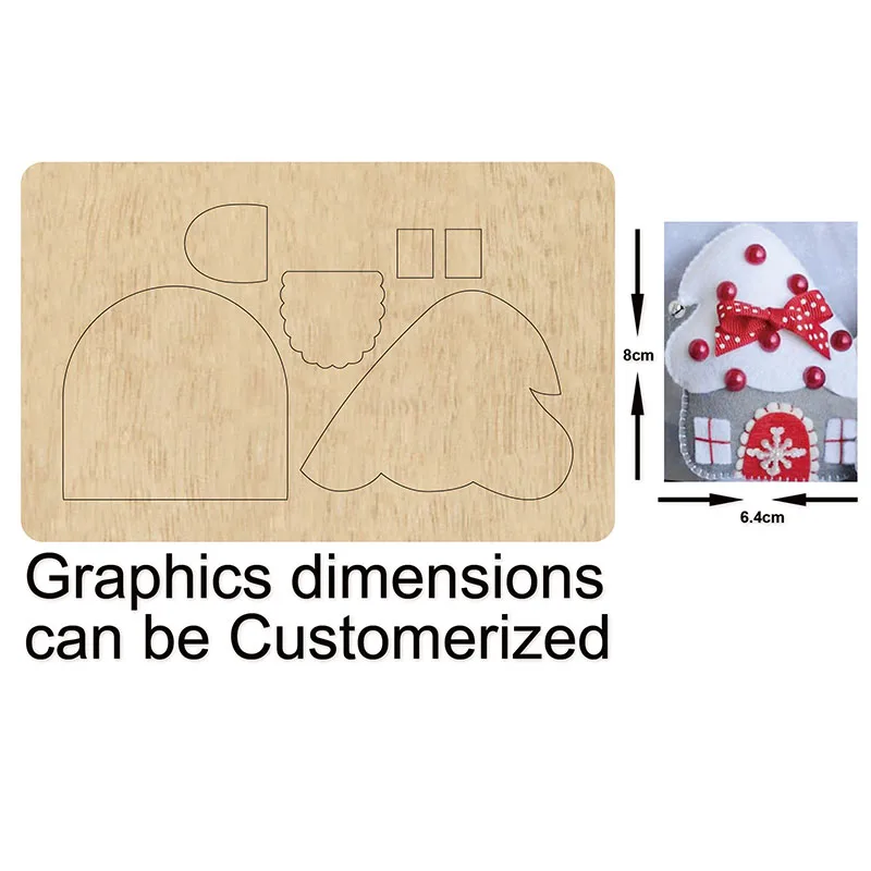 

Christmas house cutting dies new die cut &wooden dies Suitable for common die cutting machines on the market