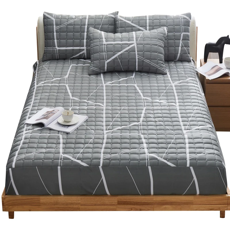 Однокомпонентный нескользящий новый толстый стеганый чехол для матраса кровати