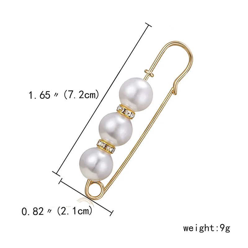 Korean Brooch For Women's Clothing Pearl Circle Gold Women Scarf Pin Cardigan Shawl Buckle Corsage Female броши женские |