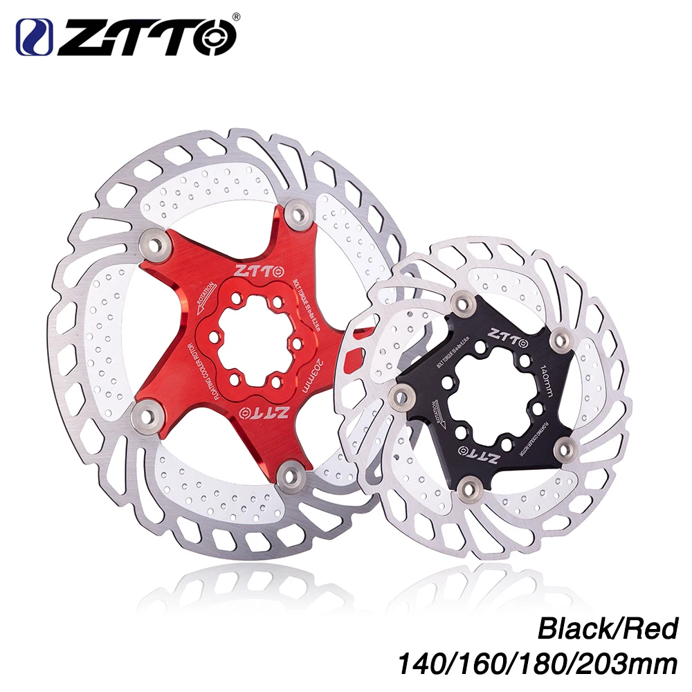 ZTTO Bicycle Brake Cooling Disc Floating Ice Rotor For MTB Gravel Road Bike 203mm 180mm 160mm 140mm Cool Down vs RT99 RT86 | Спорт и