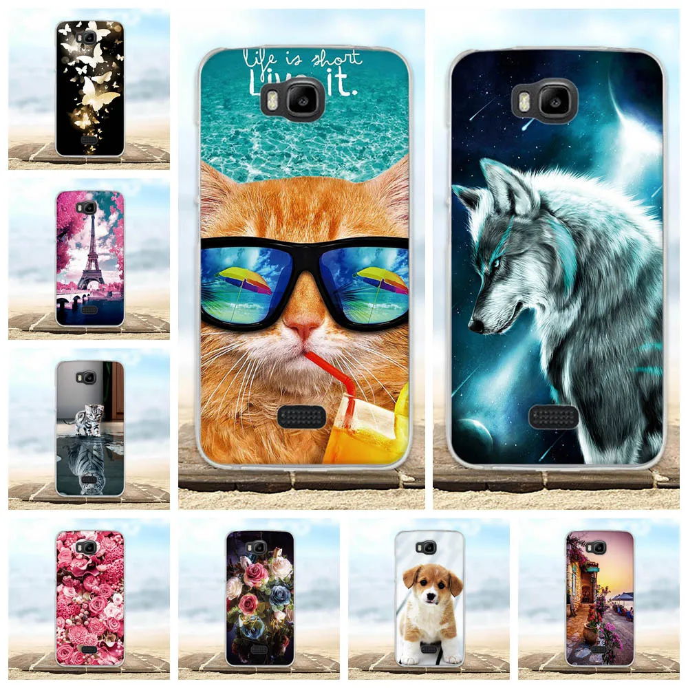 Чехол для Huawei Y541/Y5C мягкий силиконовый чехол из ТПУ Honor Bee 3D милые сумки Y541 u02 Y5C