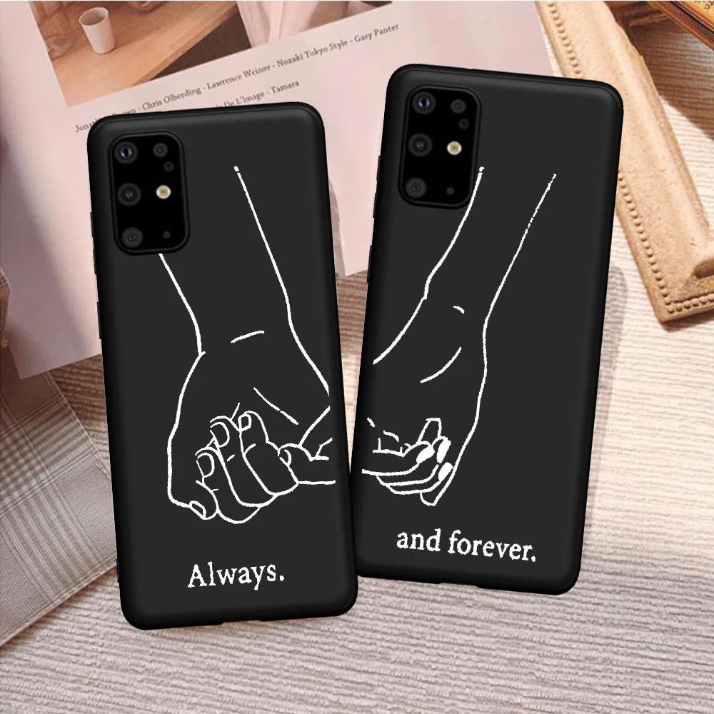 

Fashion Best Friends Finger Couple Silicone TPU Phone Case for Samsung S21 S20 S8 S9 S10 Plus Note 10 20 Ultra Coque