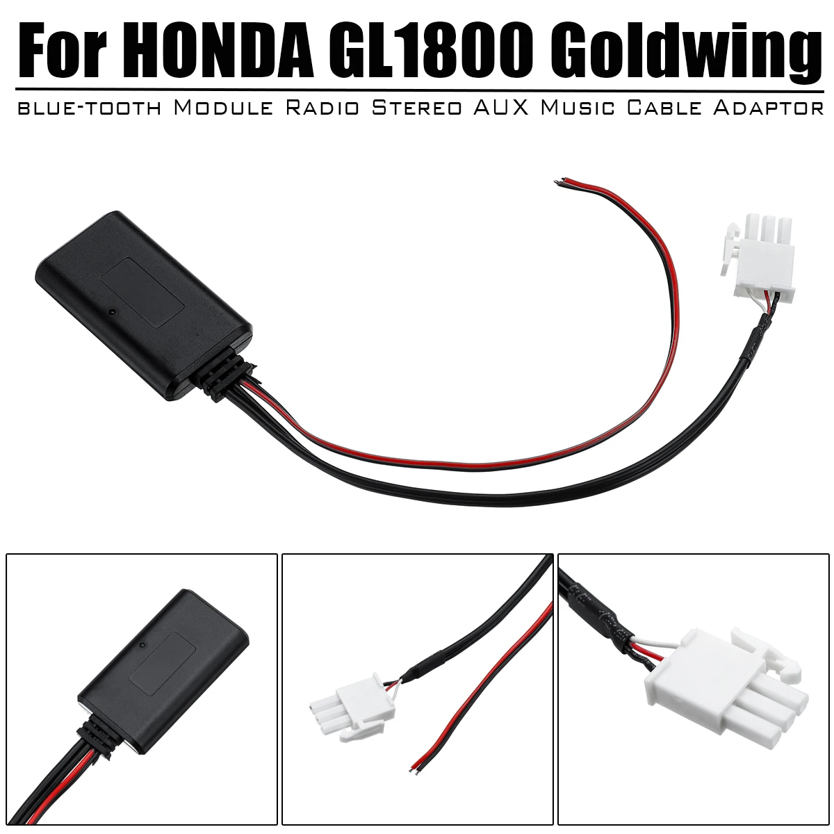 Модуль адаптера bluetooth для мотоцикла Aux in аудио кабель Honda Goldwing GL1800 электронные