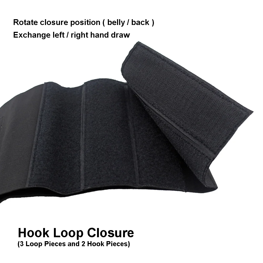 Эластичная кобура для пистолета со скрытым животом с 2 Подсумками журналов |