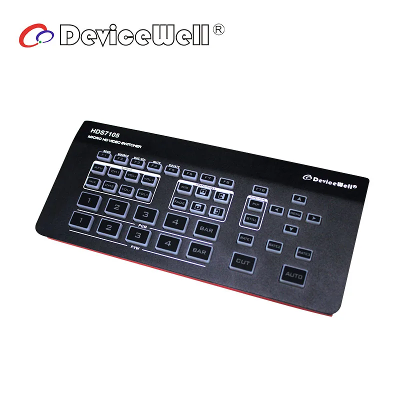 Новая версия 2021 DeviceWell HDS7105 5 CH видео коммутатор 4 * совместимому с HDMI 1 DP для