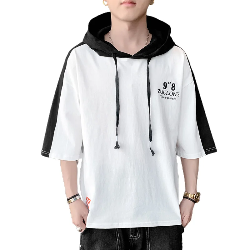 

Men's Hoodies & Sweatshirts Summer Short Sleeve Outdoor Polyester Solid Print Home Daily O-Neck M-4XL Gray White