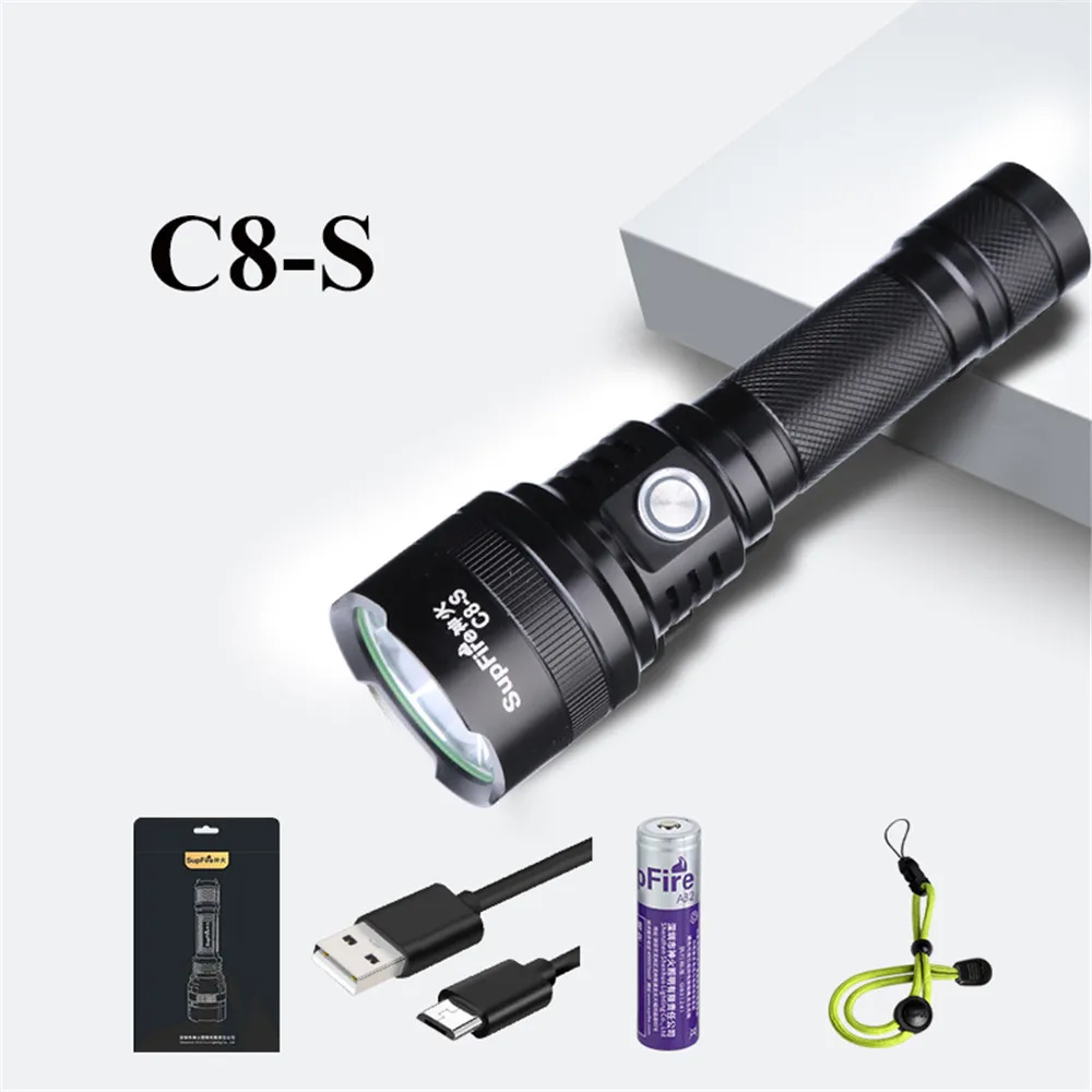 Supfire флэш-светильник фонарь C8-S кемпинга CREE T6 Linterna светодиодный магнитный полицейский флэш-светильник 2500lm ДЛЯ Fenix Nicron O светильник Convoy S138