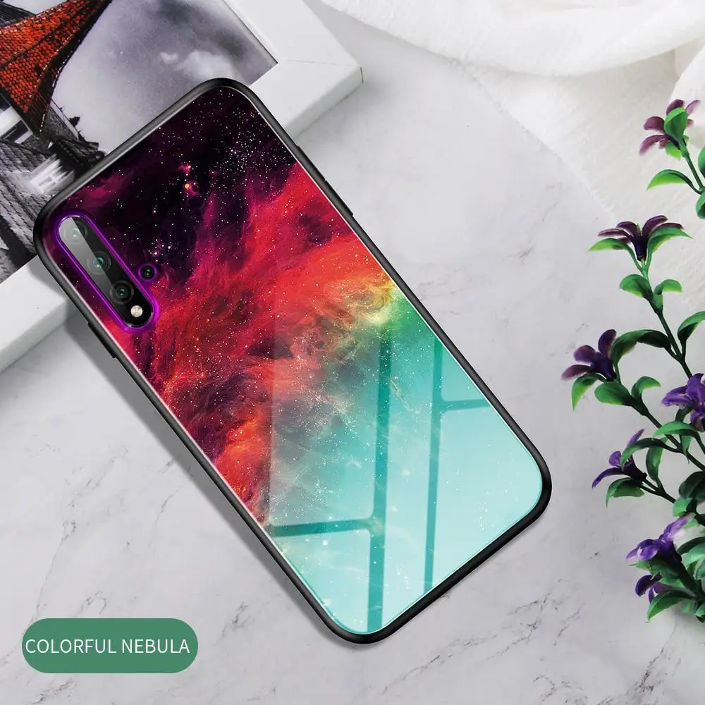 Роскошный градиентный мрамор закаленное стекло крышка для Vivo Y7S iQOO NEO Z5X Z1 Pro X27 Pro V15 S1 Pro ударопрочный жесткий чехол Fundas