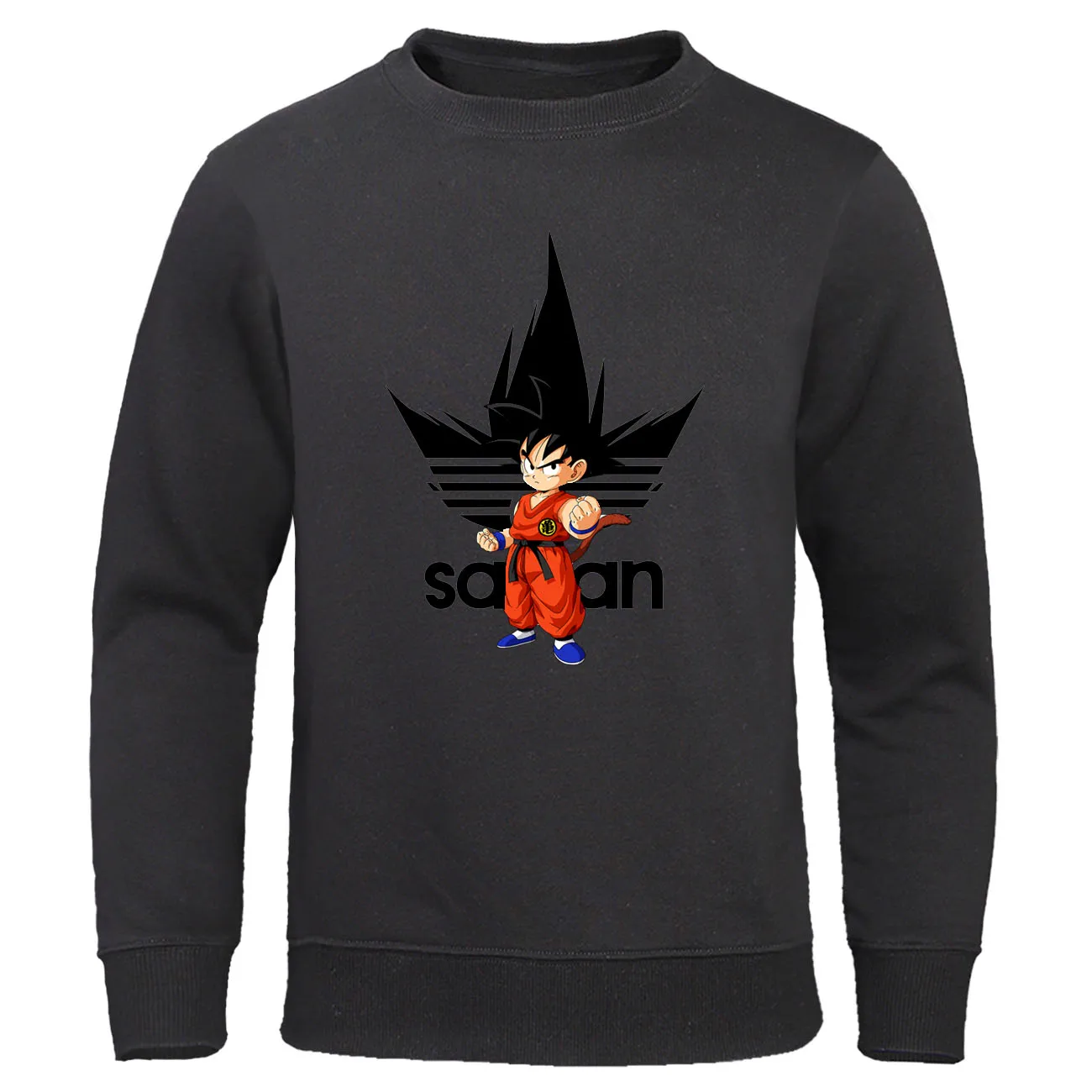 black 6-1 Драконий жемчуг Z Dbz Сон Гоку толстовки японского аниме пуловер для мужчин Харадзюку С Капюшоном Повседневная Уличная одежда Драконий жемчуг Z мужские толстовки - Цвет: black 6-1
