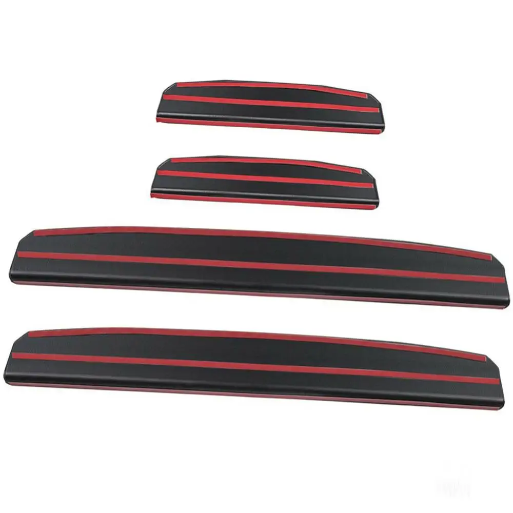 

4PCS/Set Car Door Sill Guard Cover Protector Stickers Carbon Fiber Protector Car Accessories Fits for 2018 2019 Jeep Wrangler JL