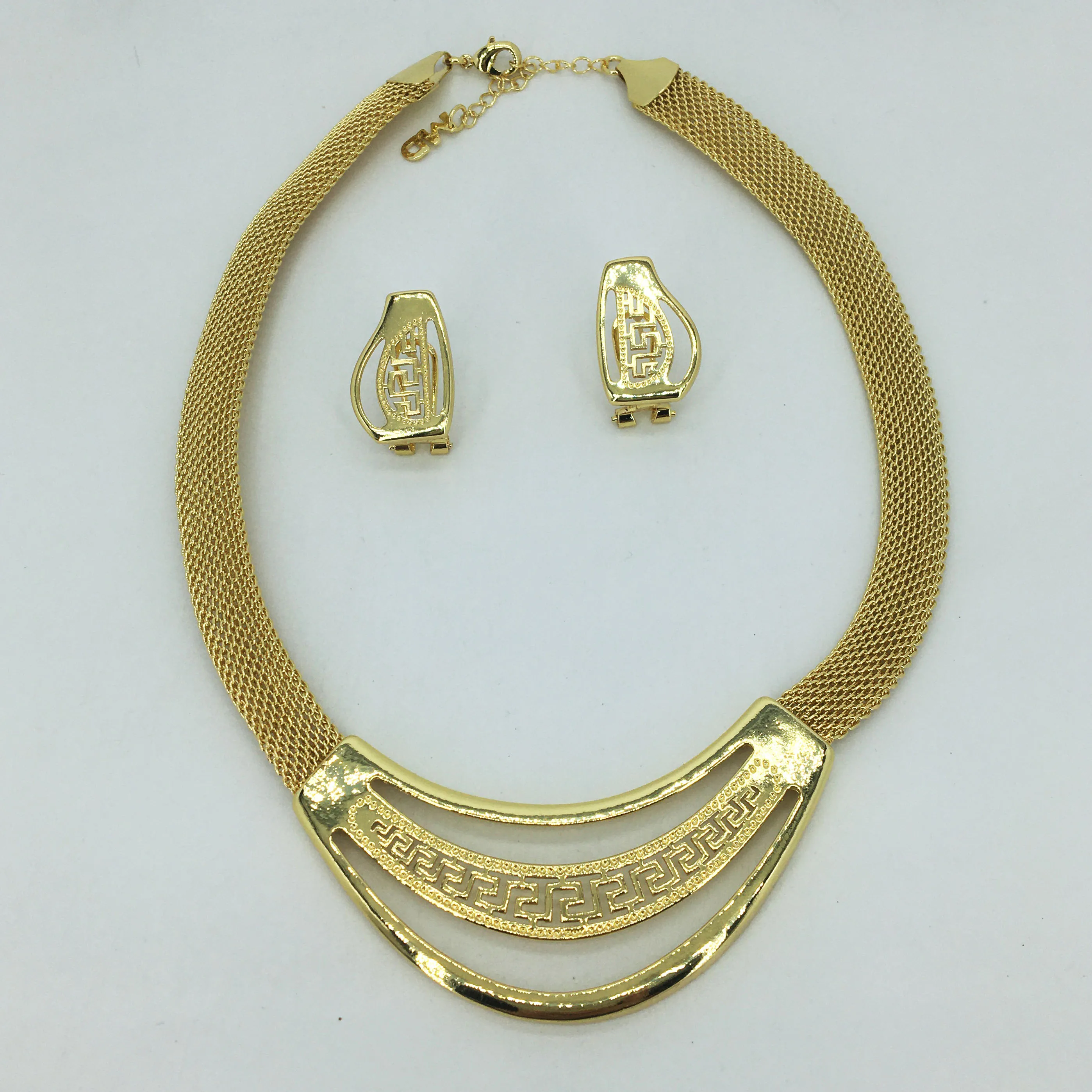 Лидер продаж Модный свадебный комплект ювелирных изделий из Дубая Африки