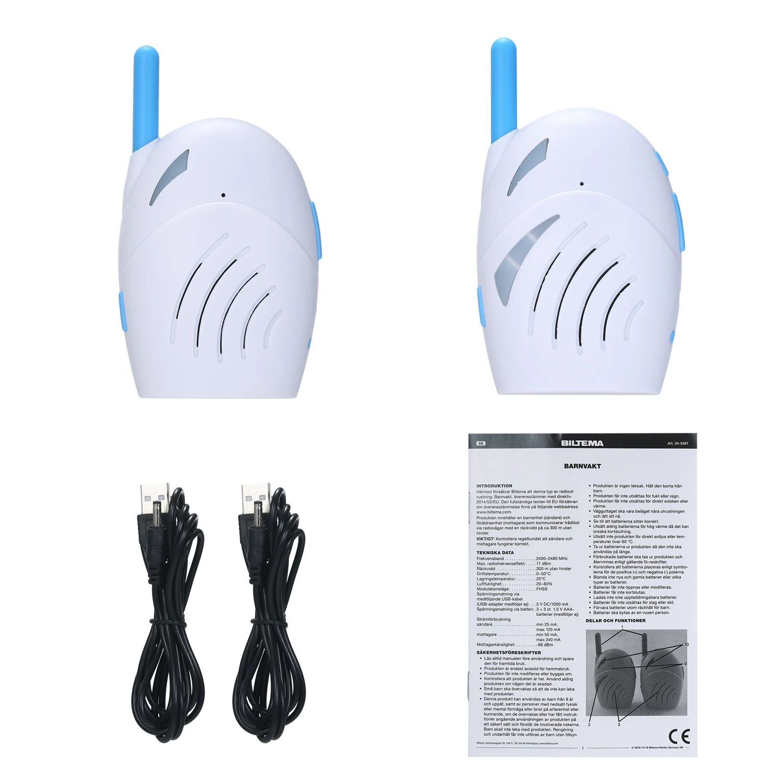 Портативный беспроводной цифровой радионяня 2 4 ГГц двусторонняя аудиосвязь