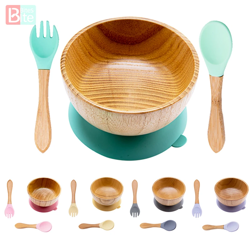 Детская Чаша для кормления детская обеденная Тарелка деревянная модель с