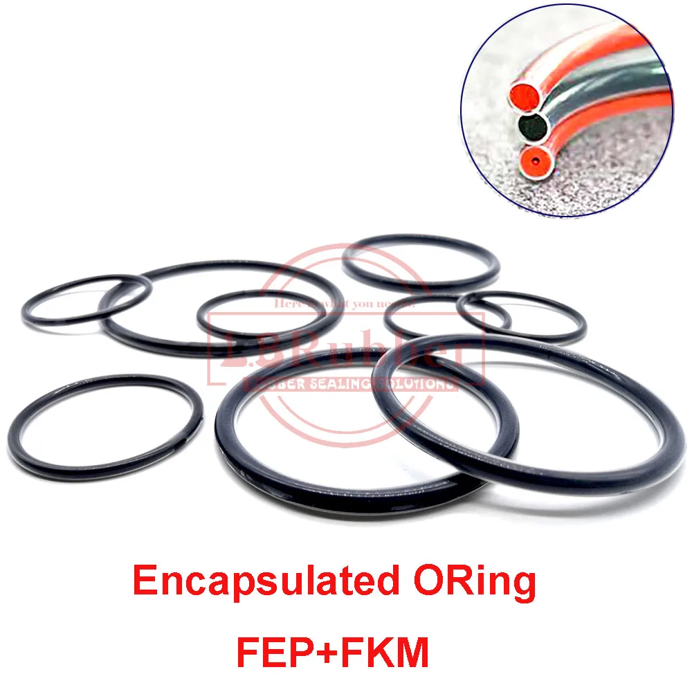 Резиновые уплотнительные кольца FEP / Silicone FPM