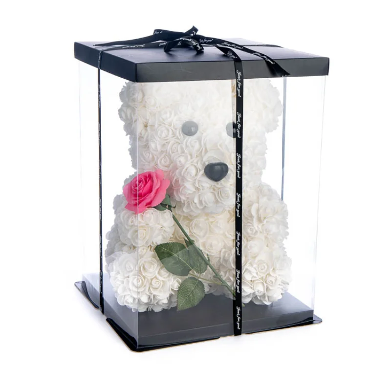 Медведь-роза на День святого Валентина подарок день Святого искусственные цветы