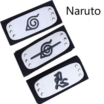 

Anime Cosplay Bandeau Prop Sasuke Uchiha Itachi Kakashi Pein Noir Bleu Konohagakurenosato headband accessories
