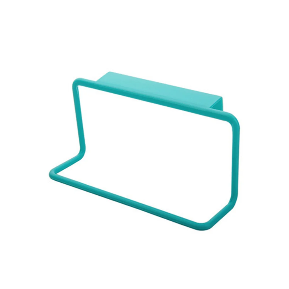

2pcs Door Back Single Towel Rack Kitchen Seamless Cloth Rag Hanger Bathroom Towel Hanging Shelf (and Blue for Each 1pc)