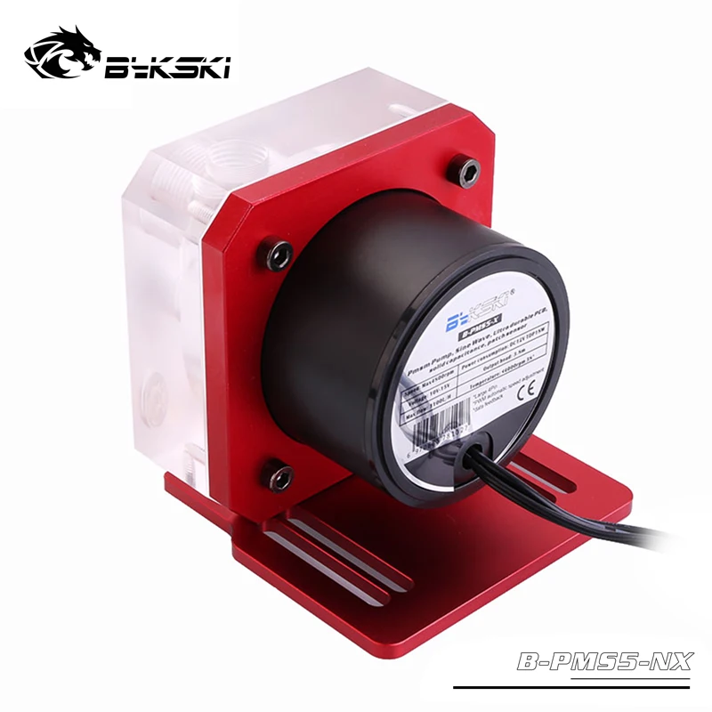 

Bykski PWM Automatic Speed Control computer case D5 Pump Water Cooling System large 4pin 12v 18w 4Colors B-PMS5-NX water cooler