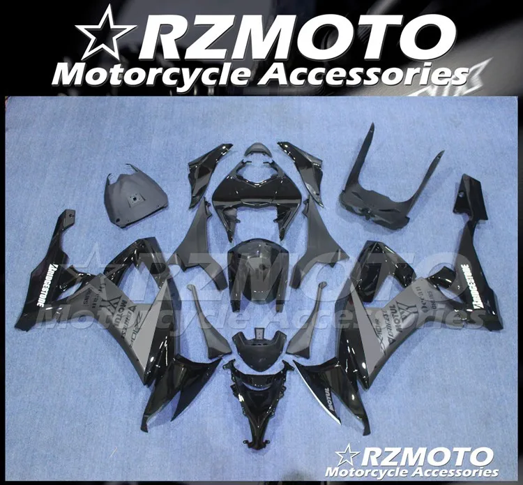 

Новый ABS весь обтекатели комплект подходит для Kawasaki Ninja ZX-10R ZX10R 10R 2008 2009 2010 08 09 10 кузов из двух вещей черно-серого цвета