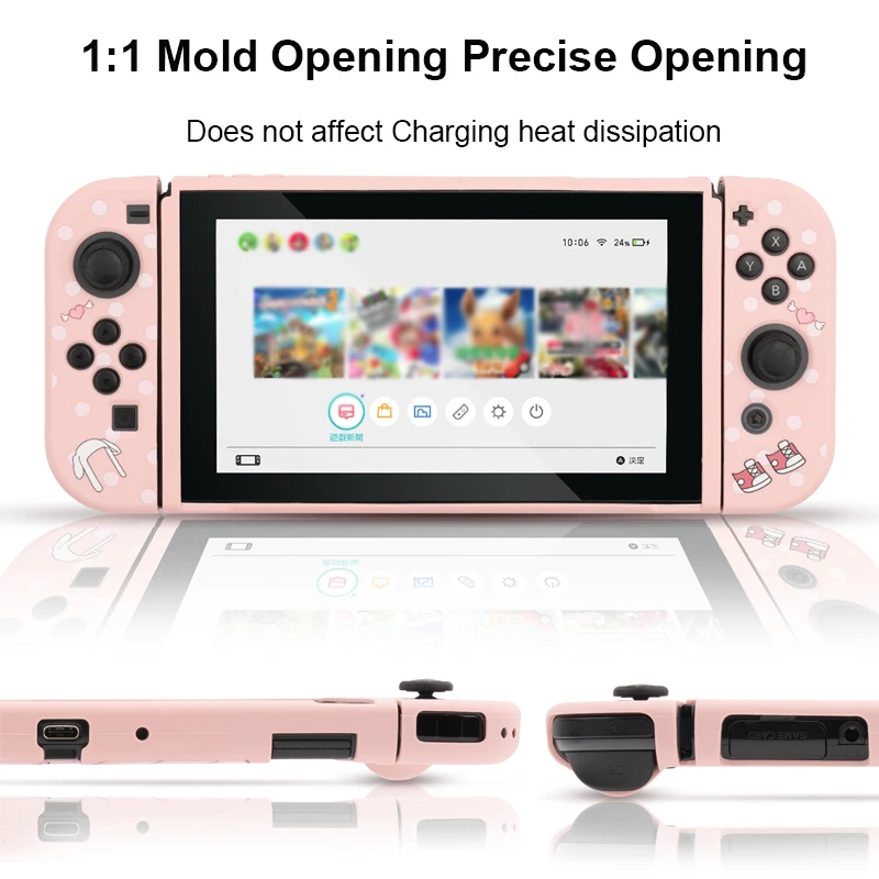 Kawaii защитный чехол для Nintendo Switch Shell девочек десертная сказочная лига мягкая