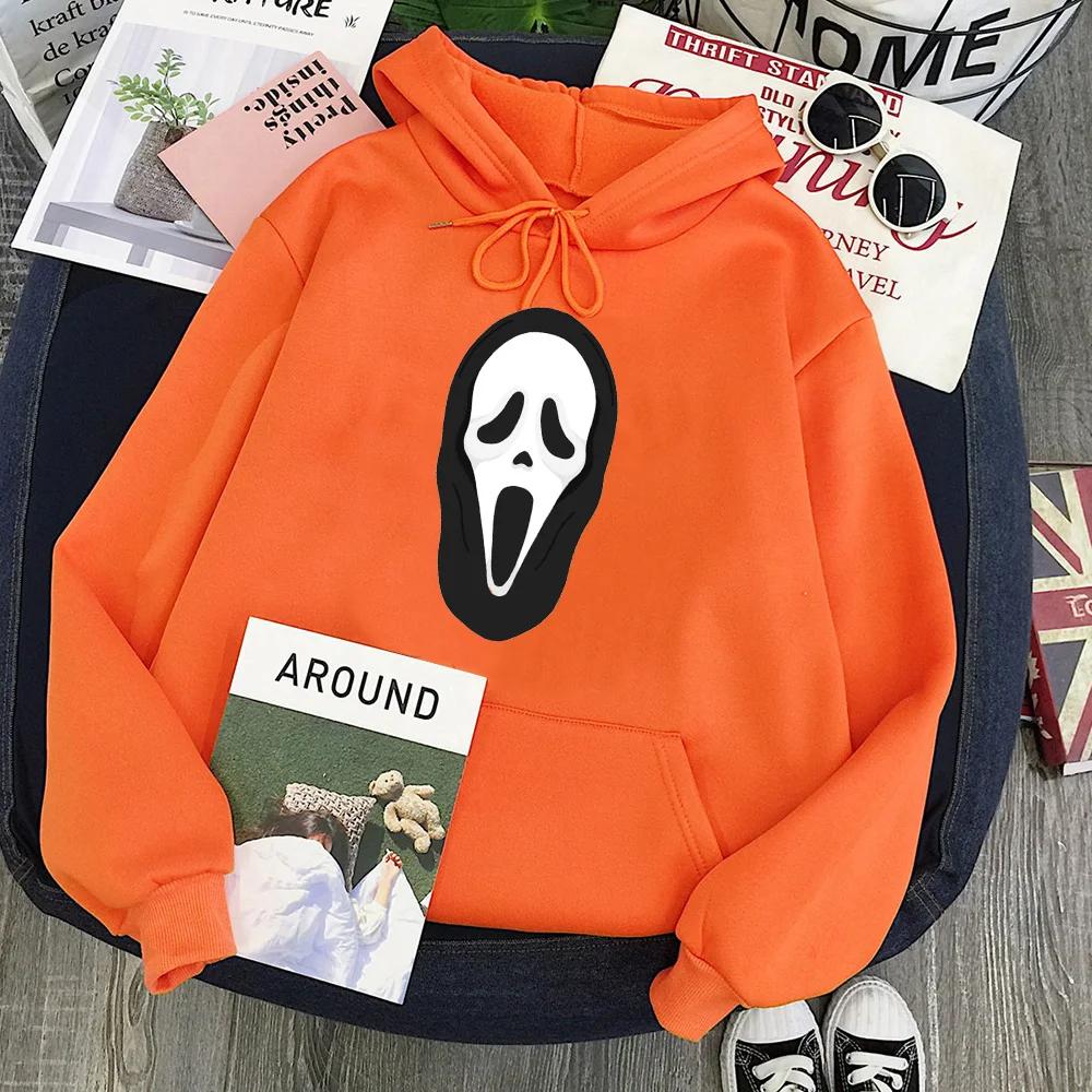 Страшный фильм свитшот с круглым вырезом пугающий Хэллоуин графические