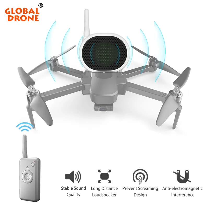 Беспилотный динамик для GW90 Mavic Mini Air Phantom 4 Zino SG907 EX4 F11 E520 Квадрокоптер мегафон дроны