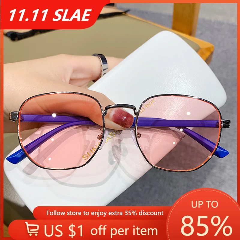 

Metal Frame Sunglasses Women Men Steampunk Pilot Sun Glasses Yellow Lens Driving Goggles Sunshade Polygon Eyeglasses Oculos